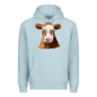Blue Mist guernsey cow Premium Hoodie - AdoDesignShop