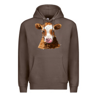 Coffee guernsey cow Premium Hoodie - AdoDesignShop