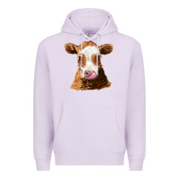 Lilac guernsey cow Premium Hoodie - AdoDesignShop