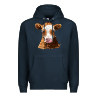 Navy guernsey cow Premium Hoodie - AdoDesignShop