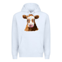 White guernsey cow Premium Hoodie - AdoDesignShop