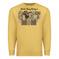 Antique Gold kinda busy being a goat mom Premium Sweatshirt - CowhideDigitalArt