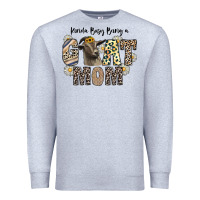 Heather Grey kinda busy being a goat mom Premium Sweatshirt - CowhideDigitalArt