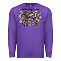 Purple kinda busy being a goat mom Premium Sweatshirt - CowhideDigitalArt