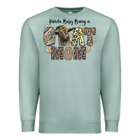 Seafoam kinda busy being a goat mom Premium Sweatshirt - CowhideDigitalArt
