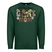 Sports Green kinda busy being a goat mom Premium Sweatshirt - CowhideDigitalArt