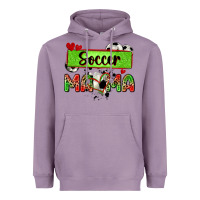 Lavender soccer mama with leopard Heavyweight Hoodie - Zillion Design Studio