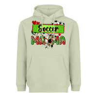 Matcha soccer mama with leopard Heavyweight Hoodie - Zillion Design Studio