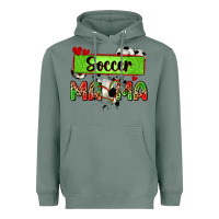 Sage soccer mama with leopard Heavyweight Hoodie - Zillion Design Studio