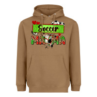 Toasted Coconut soccer mama with leopard Heavyweight Hoodie - Zillion Design Studio