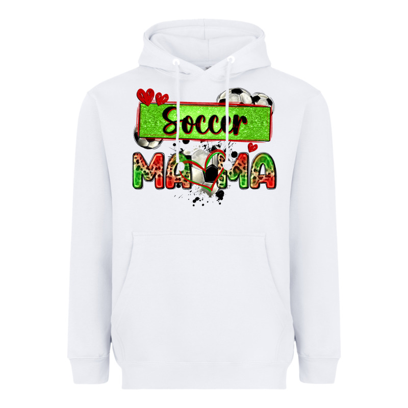 Soccer Mama With Leopard Heavyweight Hoodie by Zillion Design Studio | Teevron