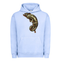Pigment Grape Ice Green Chameleon Lizard Illustrations Urban Hoodie - LillyAllenDesigns