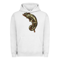Pigment Lunar Rock Green Chameleon Lizard Illustrations Urban Hoodie - LillyAllenDesigns