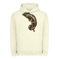 Pigment Pistachio Green Chameleon Lizard Illustrations Urban Hoodie - LillyAllenDesigns