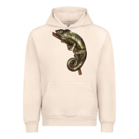 Sandshell Green Chameleon Lizard Illustrations Urban Hoodie - LillyAllenDesigns