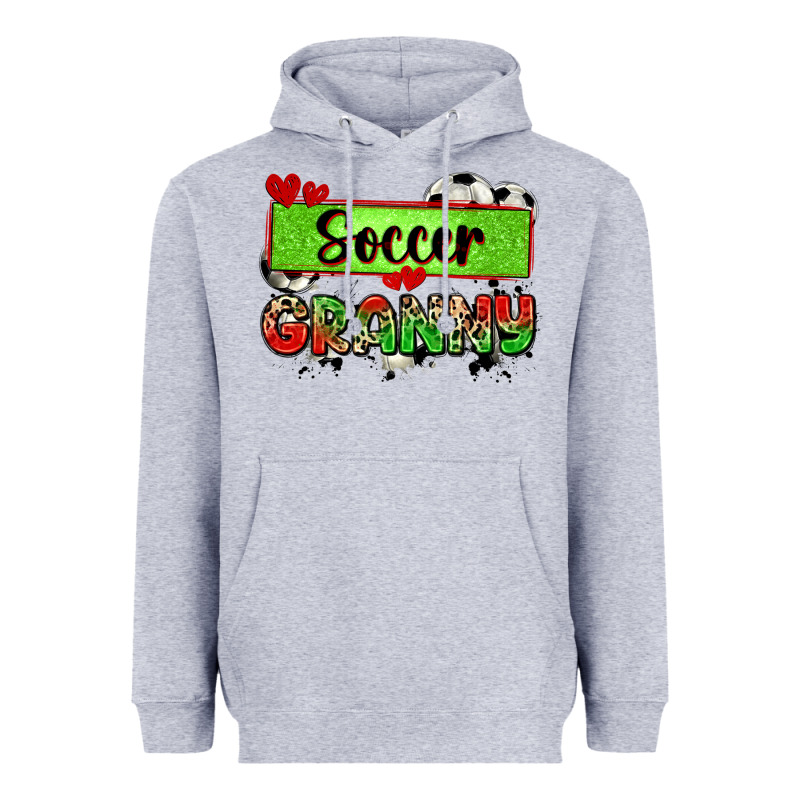 Soccer Granny With Leopard Heavyweight Hoodie by Zillion Design Studio | Teevron