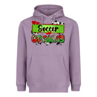 Lavender soccer granny with leopard Heavyweight Hoodie - Zillion Design Studio