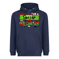 Navy soccer granny with leopard Heavyweight Hoodie - Zillion Design Studio