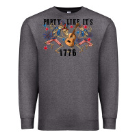 Charcoal Heather Party like its 1776 4th of july Premium Sweatshirt - CowGirlArtShop