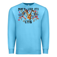 Ocean Blue Party like its 1776 4th of july Premium Sweatshirt - CowGirlArtShop