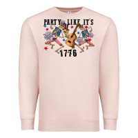 Pale Pink Party like its 1776 4th of july Premium Sweatshirt - CowGirlArtShop