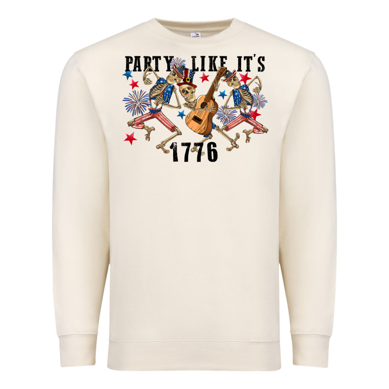 Party Like Its 1776 4th Of July Premium Sweatshirt by CowGirlArtShop | Teevron