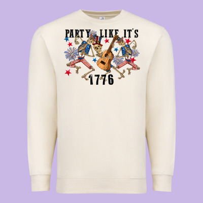 Party Like Its 1776 4th Of July Premium Sweatshirt Designed By Cowgirlartshop