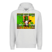 Dove Grey saint patricks cow and hat with sunflower and shamrock Premium Hoodie - Artiststas