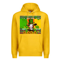 Lemon saint patricks cow and hat with sunflower and shamrock Premium Hoodie - Artiststas