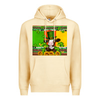 Pina Colada saint patricks cow and hat with sunflower and shamrock Premium Hoodie - Artiststas