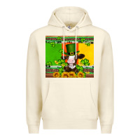 Sandshell saint patricks cow and hat with sunflower and shamrock Premium Hoodie - Artiststas