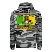 Slate Camo saint patricks cow and hat with sunflower and shamrock Premium Hoodie - Artiststas