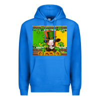 True Royal saint patricks cow and hat with sunflower and shamrock Premium Hoodie - Artiststas