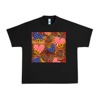 Black america heart Urban Heavy Tee - Artiststas