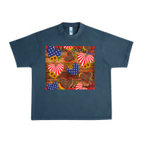 Midnight Navy america heart Urban Heavy Tee - Artiststas