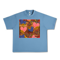 Pebble Blue america heart Urban Heavy Tee - Artiststas