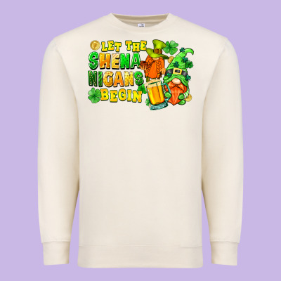 Let The Shenanigans Begin Premium Sweatshirt Designed By Fadigitalartstudio