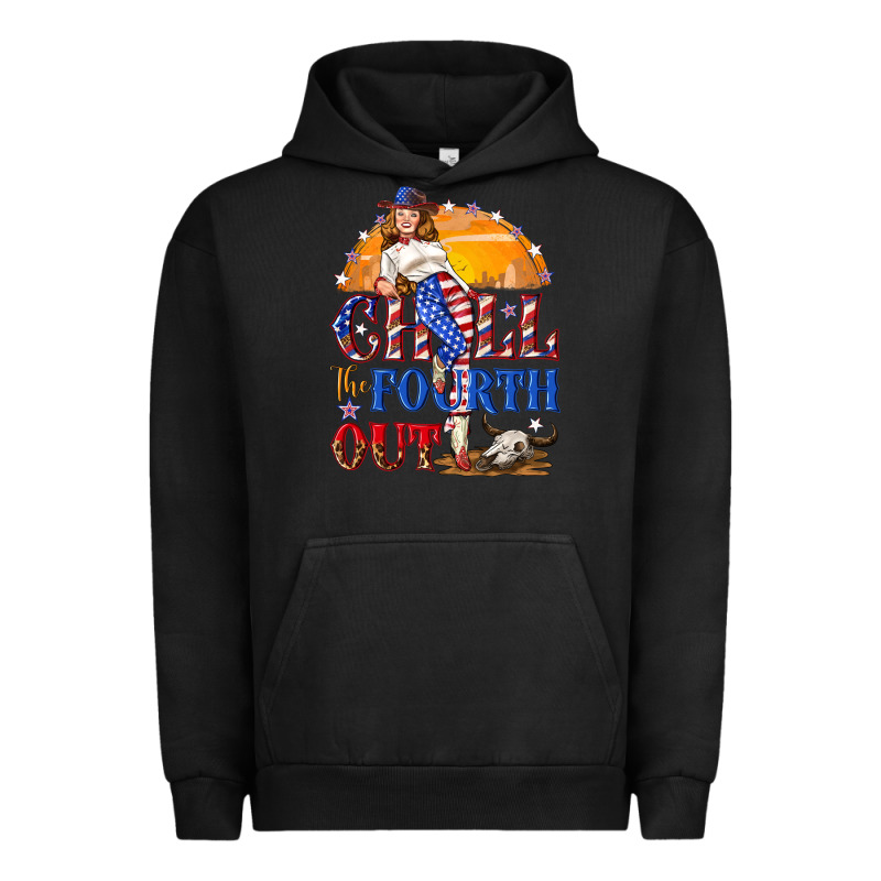Chill The Fourth Out 4th Of July Urban Hoodie by NancyCooperArtShop | Teevron