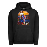 Pigment Black Chill the fourth out 4th of july Urban Hoodie - NancyCooperArtShop