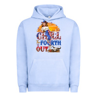 Pigment Grape Ice Chill the fourth out 4th of july Urban Hoodie - NancyCooperArtShop
