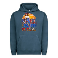 Pigment Midnight Navy Chill the fourth out 4th of july Urban Hoodie - NancyCooperArtShop