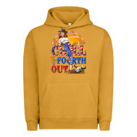 Pigment Peanut Butter Chill the fourth out 4th of july Urban Hoodie - NancyCooperArtShop