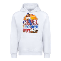 White Chill the fourth out 4th of july Urban Hoodie - NancyCooperArtShop