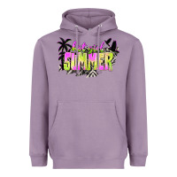 Lavender hot girl summer with palms Heavyweight Hoodie - texasbilliewilder