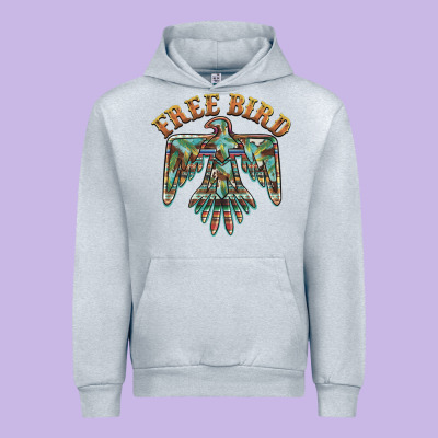 Free Bird Feathers Thunderbird Urban Hoodie Designed By Barkaloodesign