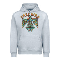Heather Grey free bird feathers thunderbird Urban Hoodie - BarkalooDesign