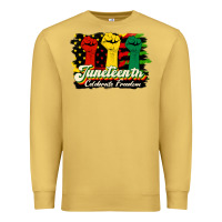 Antique Gold juneteenth celebrate freedom Premium Sweatshirt - HRA Design Shop