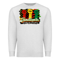 Oatmeal Heather juneteenth celebrate freedom Premium Sweatshirt - HRA Design Shop