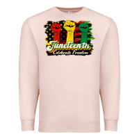 Pale Pink juneteenth celebrate freedom Premium Sweatshirt - HRA Design Shop