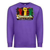 Purple juneteenth celebrate freedom Premium Sweatshirt - HRA Design Shop